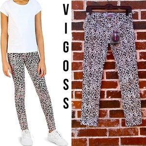 4 for $20 Vigoss NWT girls size 12 white leopard skinny jean